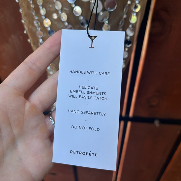 Retrofete Indie Dress in Tannin size M NWT - Picture 8 of 12